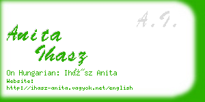 anita ihasz business card